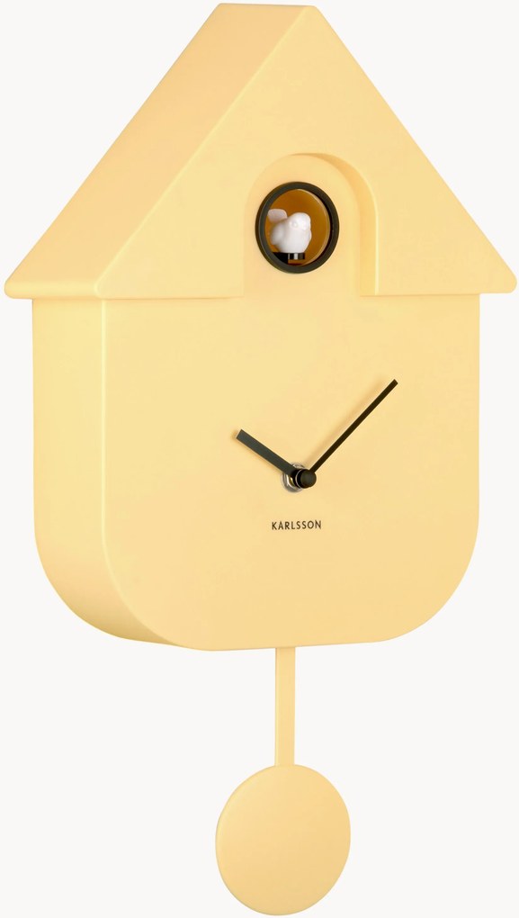 Relógio de parede Modern Cuckoo Soft Yellow