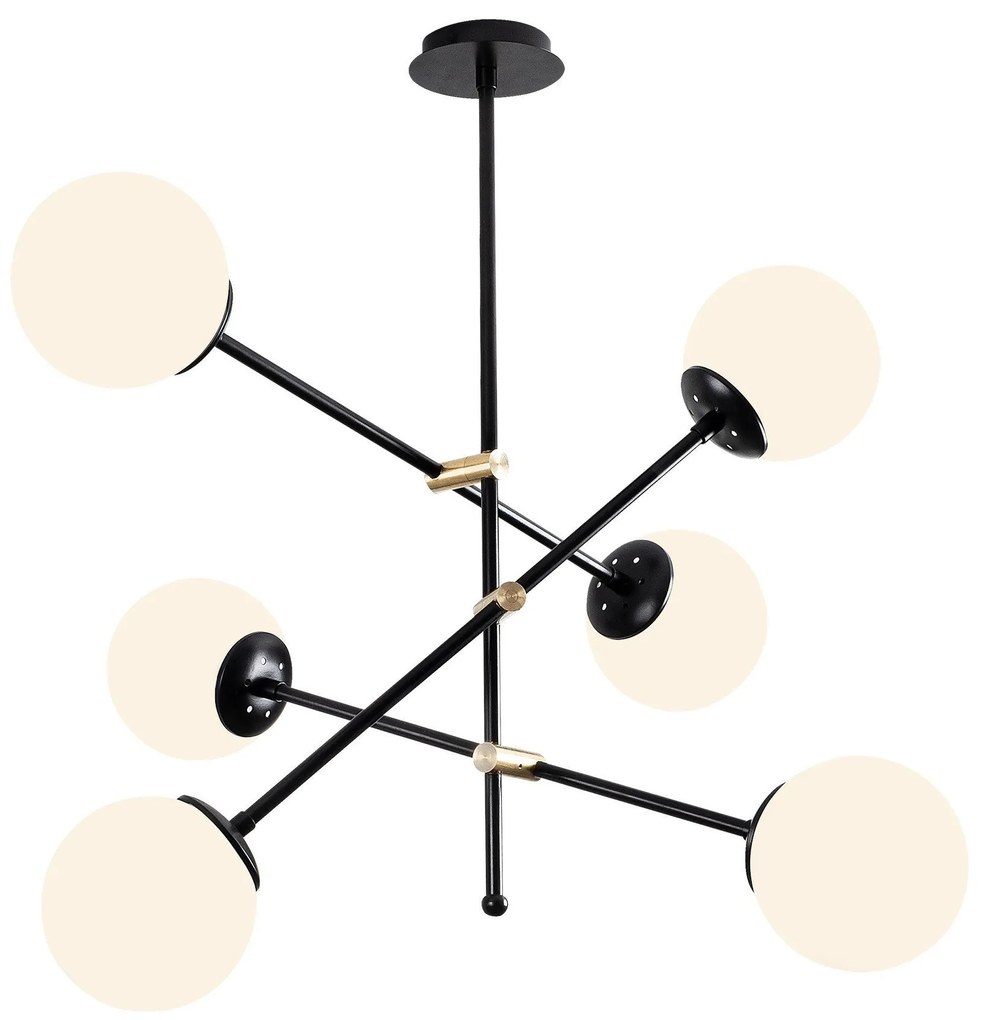 Chandelier Martı – Preto – Diâmetro 82 cm