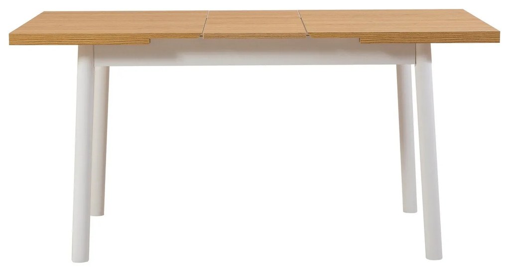 Conjunto de Mesa de Jantar Extensível e Cadeiras Oliver – Branco – Mes
