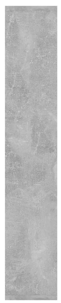 Estante de parede 36x16x90cm derivados madeira cinzento cimento
