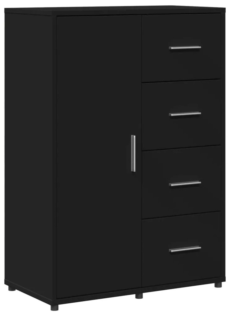 Aparadores 2 pcs 60x31x84 cm derivados de madeira preto