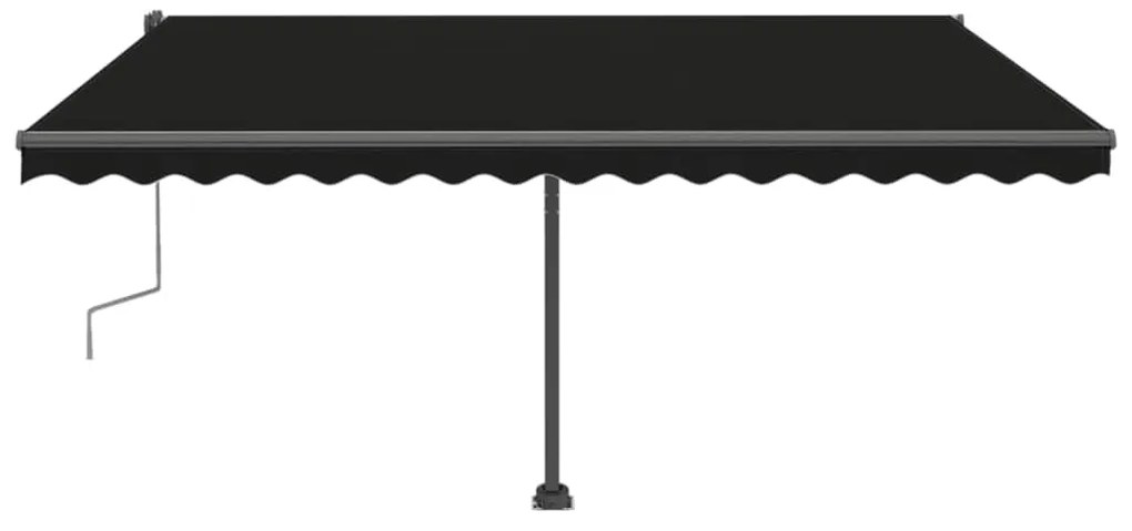 Toldo retrátil manual independente 400x300 cm antracite