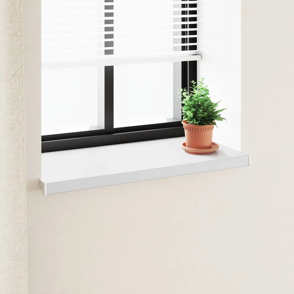 vidaXL Soleira de Janela Branco 80 x 40 x 4,5 cm PVC