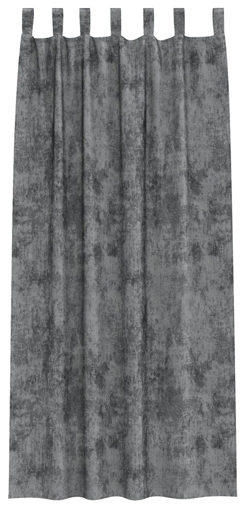Cortinas de Veludo 2 pcs com Abas Cinza 245x140 cm