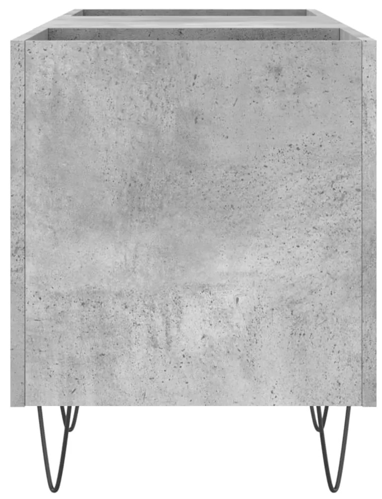 Armário p/ discos 121x38x48 cm derivados madeira cinza-cimento