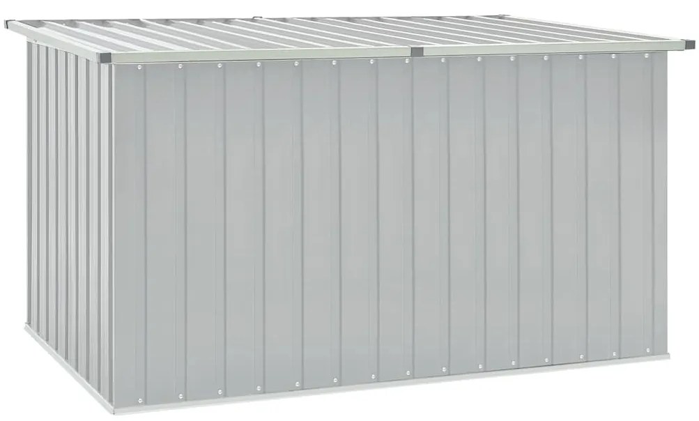 Caixa de arrumação para jardim 171x99x93 cm cinzento