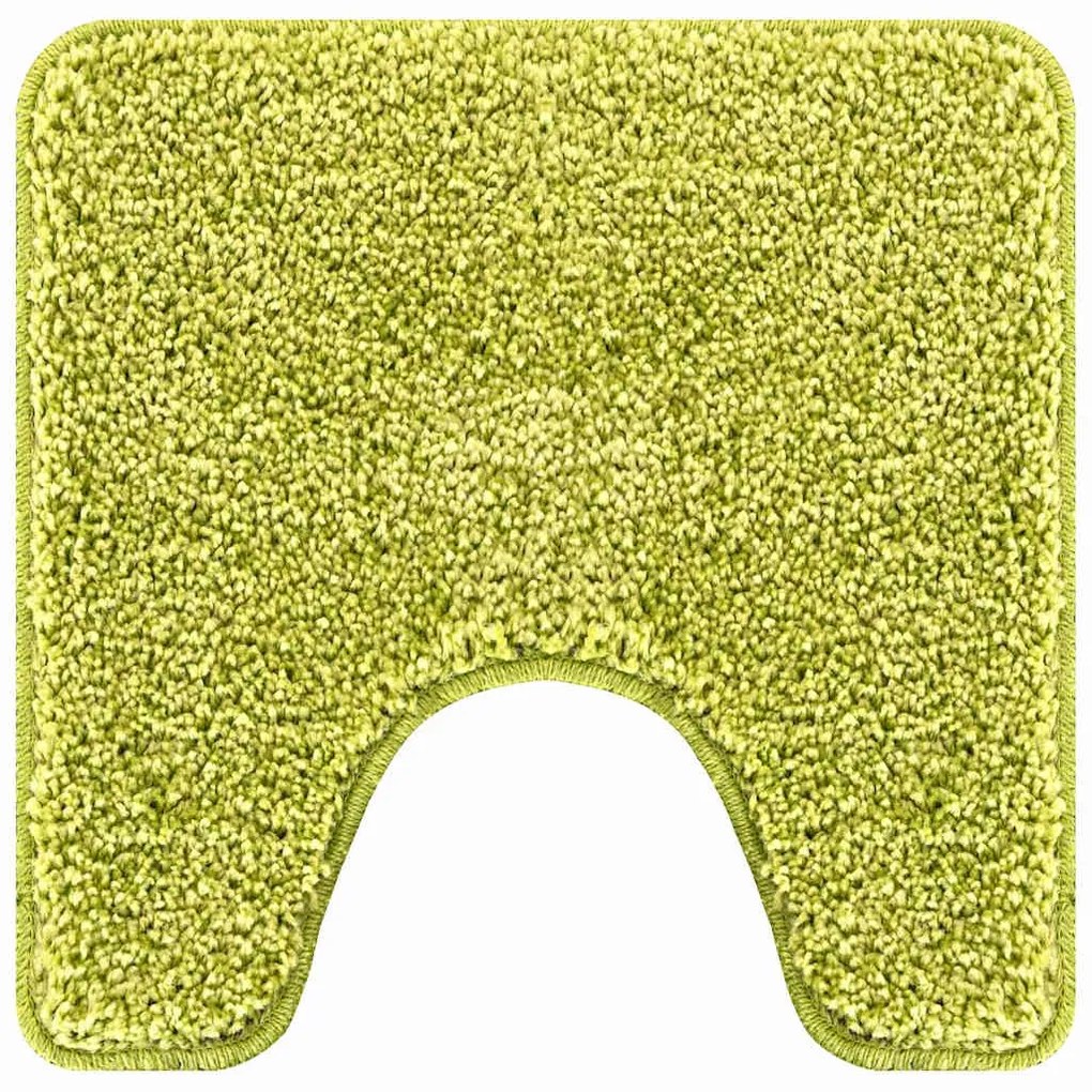 Conjunto de 3 Tapetes de Banho vidaXL Verde Polipropileno Antiderrapan