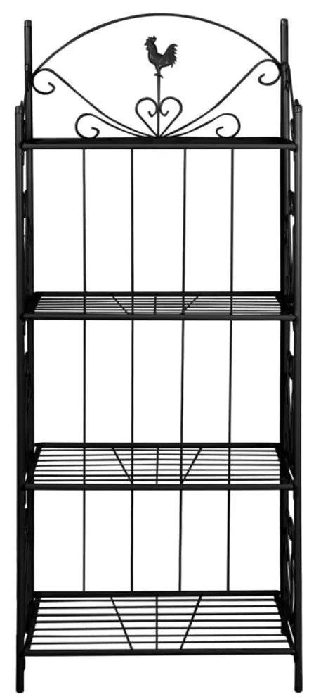 Suporte quadrado para planta / Preto