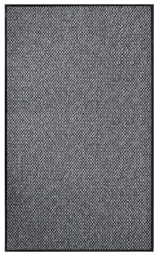 331575 vidaXL Tapete de porta 90x150 cm cinzento