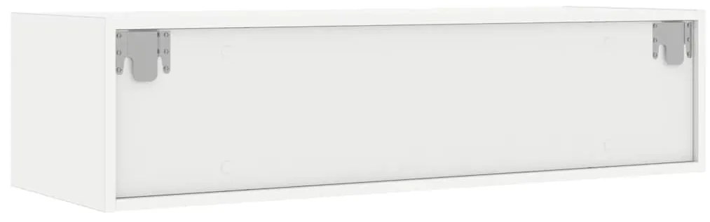 Móvel de TV com luzes LED 100X35,5x25 cm branco