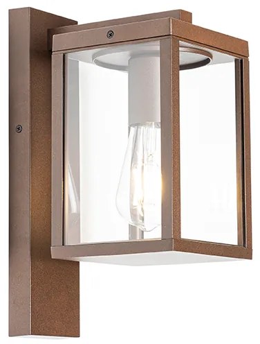 Lanterna de parede exterior industrial castanho enferrujado IP44 - Charlois Industrial
