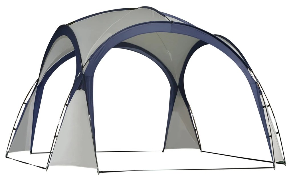 Outsunny Abrigo de Campismo 3,5x3,5 m Toldo de Campismo Dobrável com G