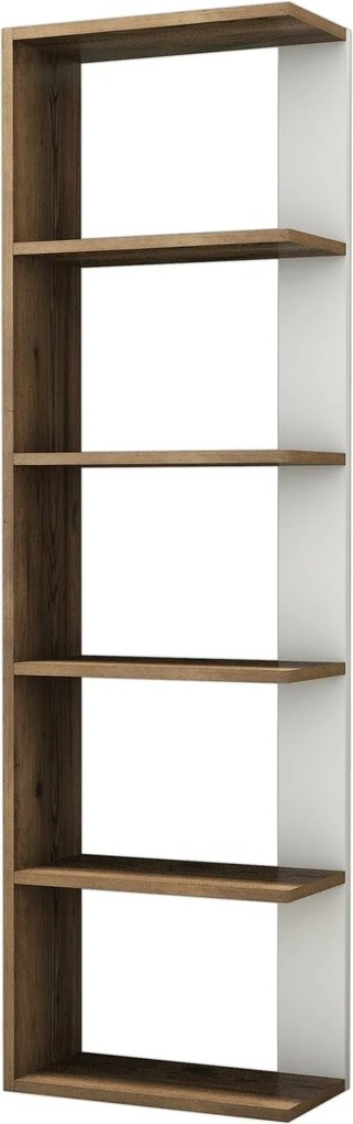 Estante Tower – Nogueira – 46,8 cm x 160 cm x 23,9 cm
