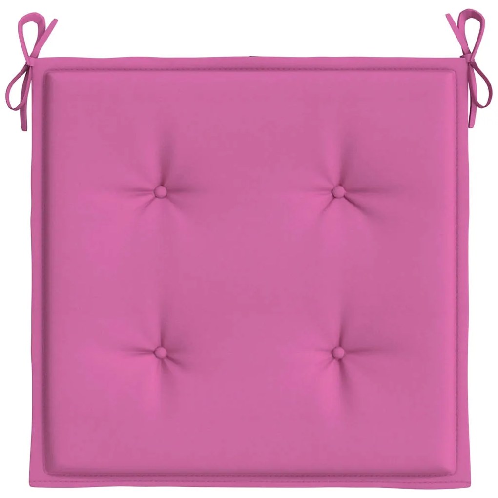 Almofadões p/ cadeira 2pcs 40x40x4cm tecido rosa