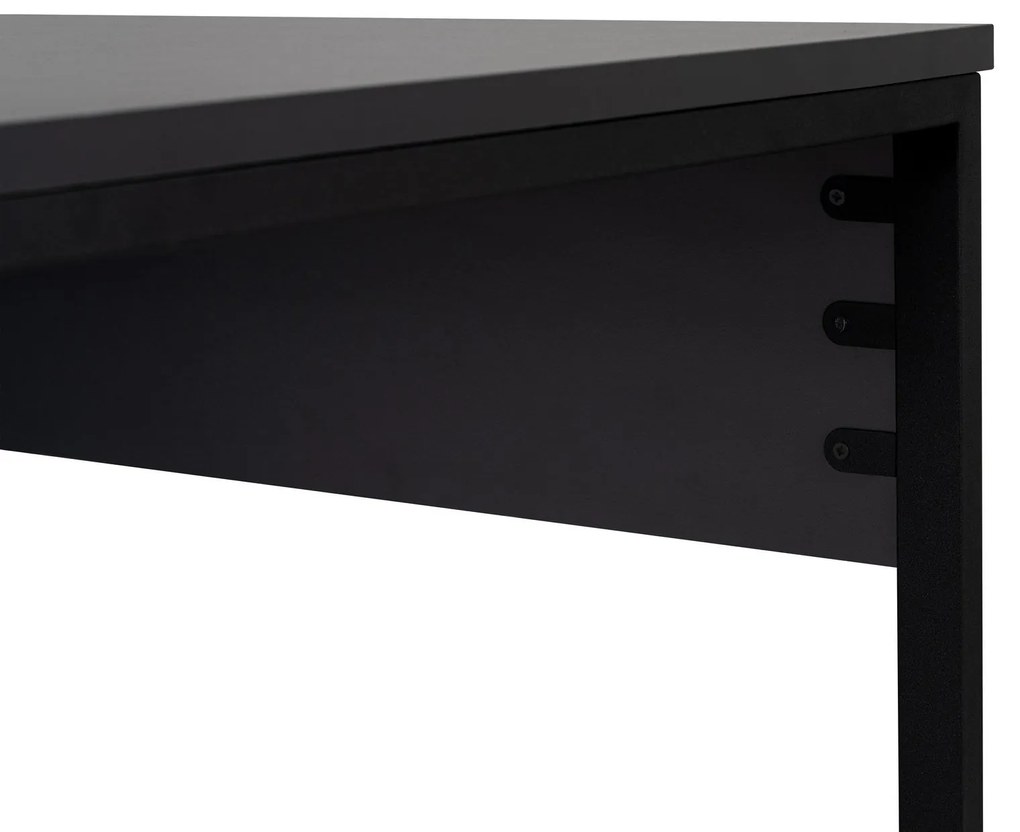 Secretária Dupla "Twin Study Desk" – Antracite e Preto - 240x60x74 cm,