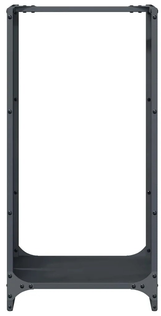 Suporte para lenha 40x30x80 cm aço laminado a frio antracite