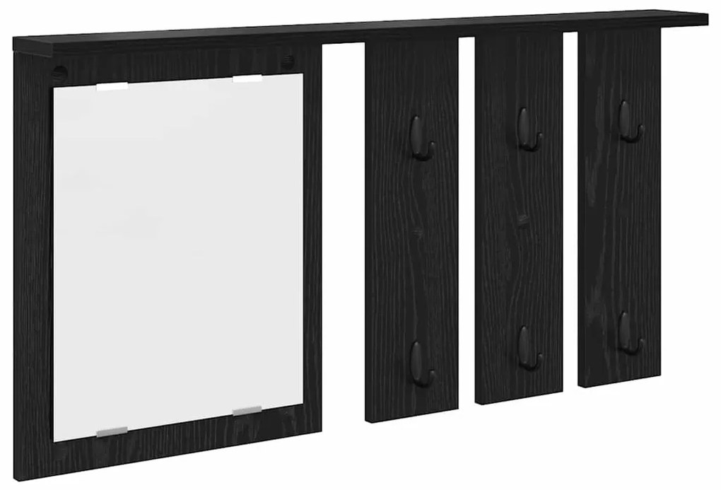 Cabideiro de Parede Carvalho preto 85 x 10 x 45 cm