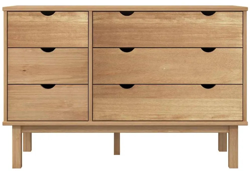 Armário de gavetas OTTA 111x43x73,5 cm pinho maciço