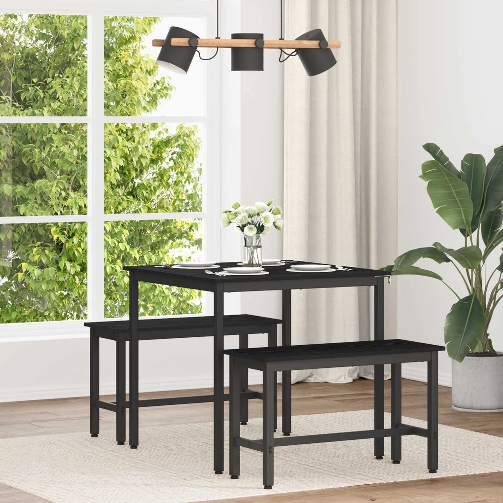 vidaXL Mesas de jantar 80 x 80 x 75 cm METAL