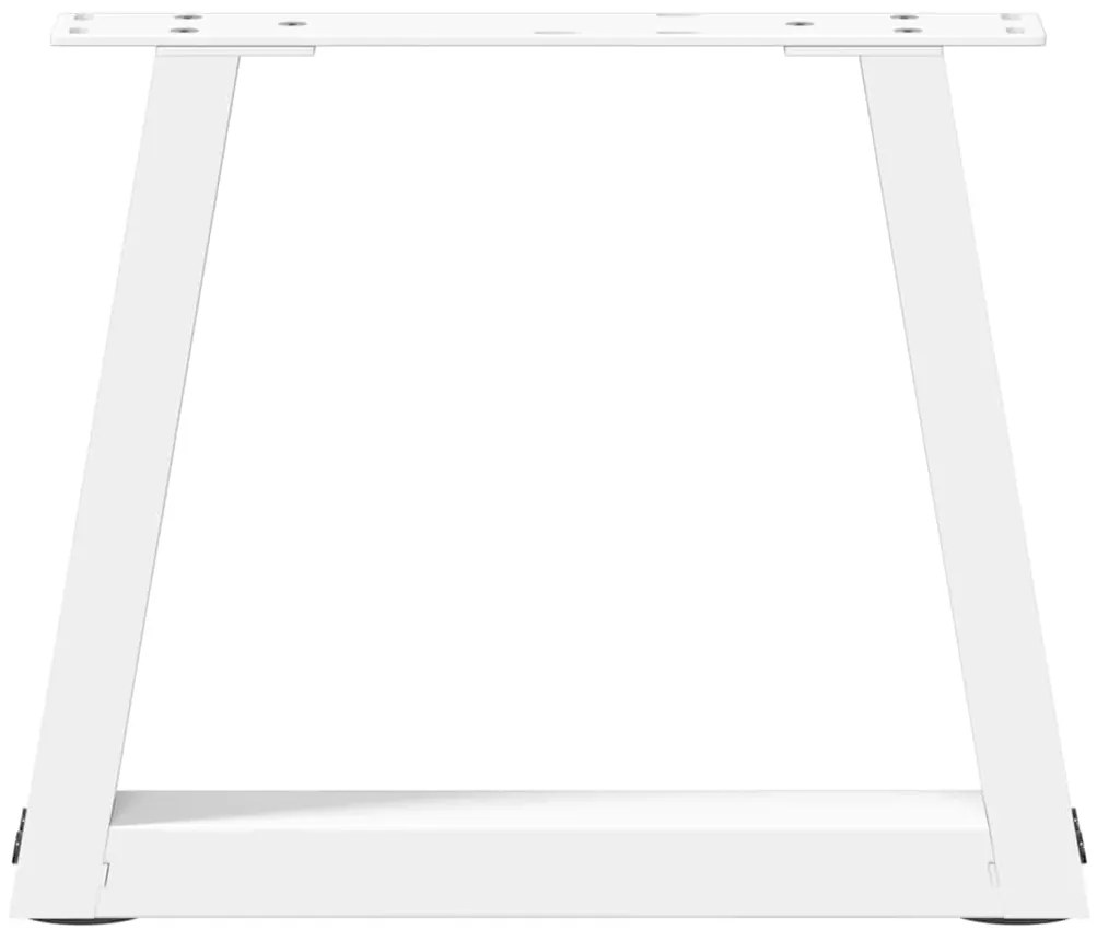 Pés para mesa de centro em V 2 peças Branco 30x(30-31,3) cm Aço