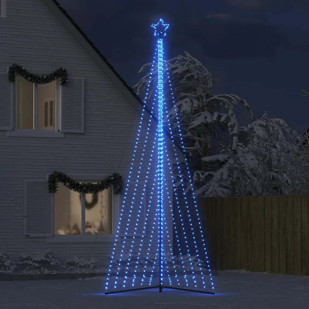LED Árvore de Natal 789 LEDs Azul 476 cm