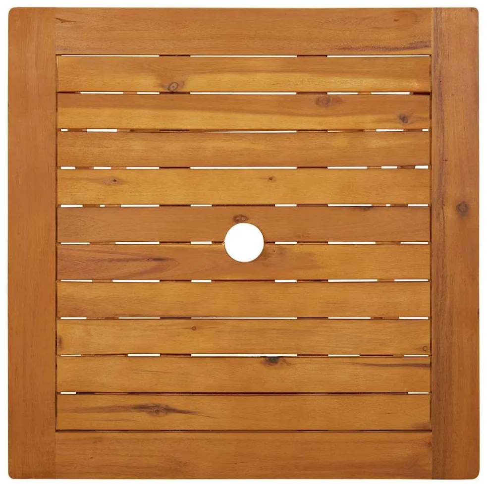 Mesa de jardim dobrável 60x60x75 cm madeira de acácia maciça