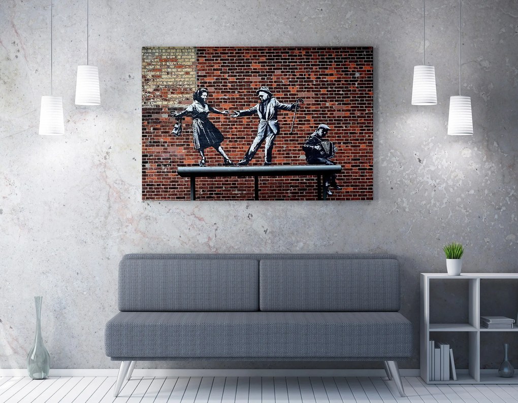 Pintura Decorativa em Tela WY29 – Multicolor – 50 x 70 cm