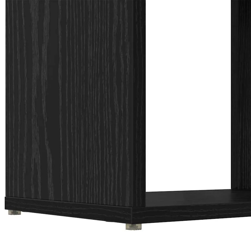 Estante Carvalho preto Madeira de engenharia 60 x 24 x 124 cm