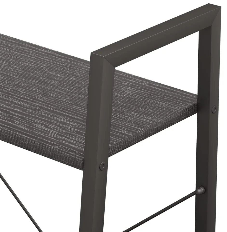 Estante de pé 3 prateleiras 56x35x108 cm preto