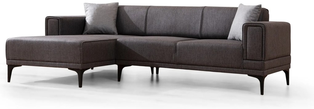 Sofá-Cama de Canto Horizon – Cinzento Escuro – 140x250 cm