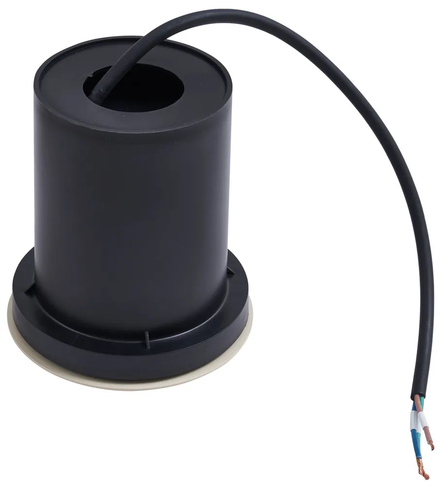 Foco de chão moderno bege cinza GU10 50mm ajustável IP65 - Delux Moderno