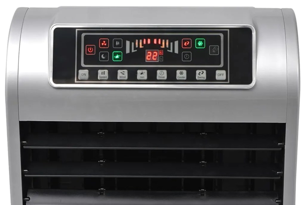 Climatizador de ar portátil 120 W 8 L 385 m³/h 37,5x35x94,5 cm