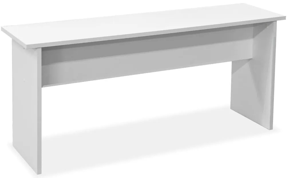 Mesa e bancos de jantar 3 pcs aglomerado branco