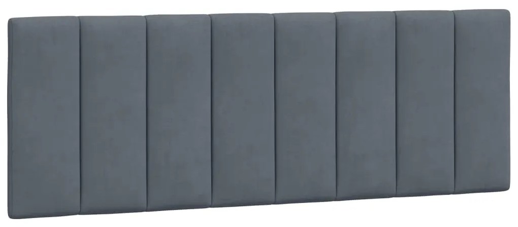 Cama com colchão 120x200 cm veludo cinzento-escuro
