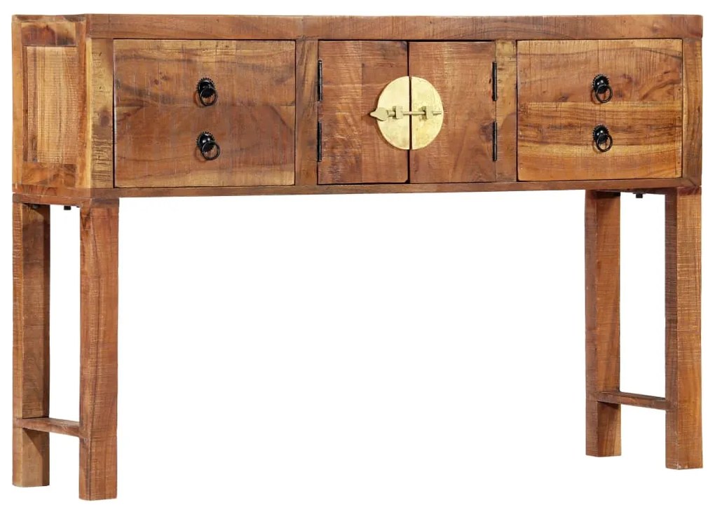 vidaXL Mesa consola 120x30x80 cm madeira de acácia maciça