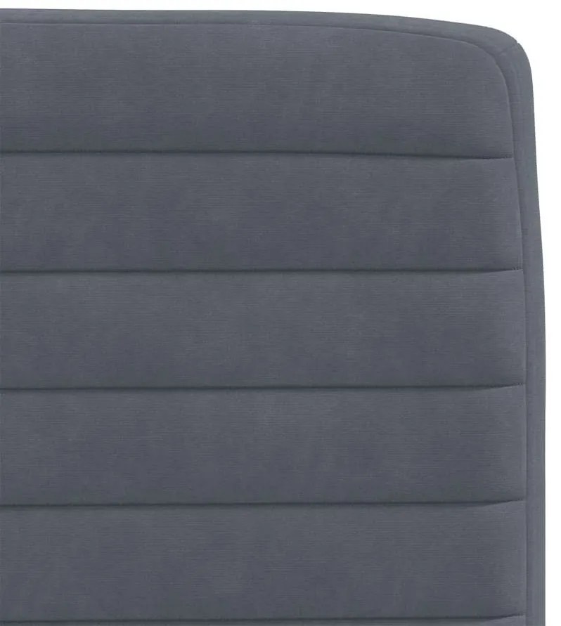 Cadeiras de jantar 2 pcs veludo cinzento-escuro