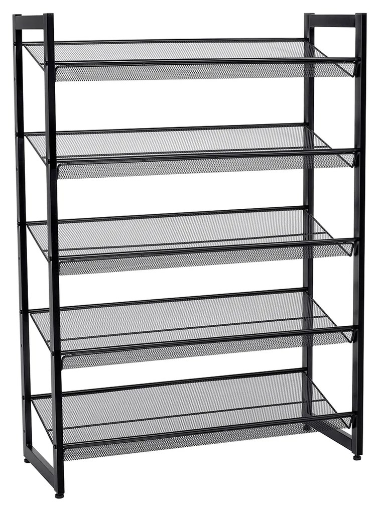 Prateleira metálica para sapatos com 5 níveis ajustáveis | SONGMICS | 74 x 30.5 x 103.8 cm | LMR005B.