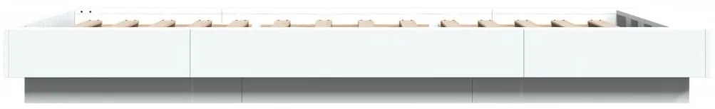 Estrutura de cama 100x200 cm derivados de madeira branco