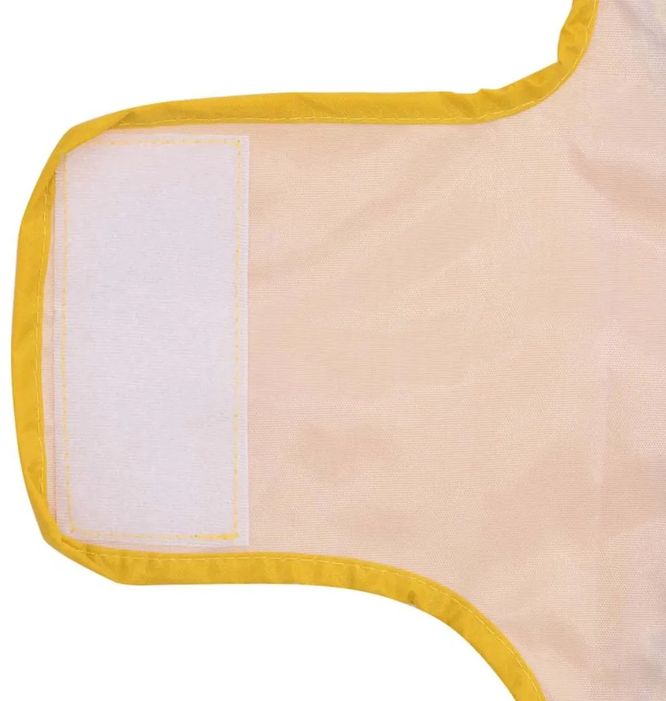 Capa de chuva para cães com tiras reflectoras amarelo XXS