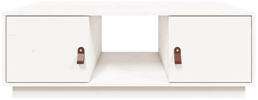 Mesa de centro 100x50x35 cm pinho maciço branco