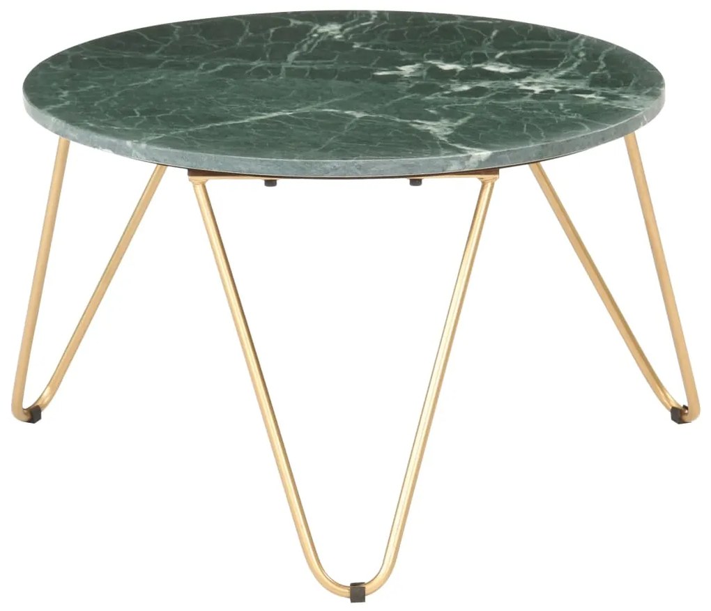 Mesa centro 65x65x42cm pedra genuína textura mármore verde