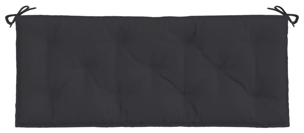 Almofadão p/ banco de jardim 120x50x7 cm tecido oxford preto
