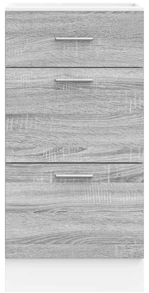 Armário inferior “Lyon” cinzento sonoma 40x46x81,5 cm