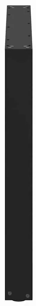 Pés para mesa de jantar em formato de U, 2 peças, preto, 100x(72-73) c