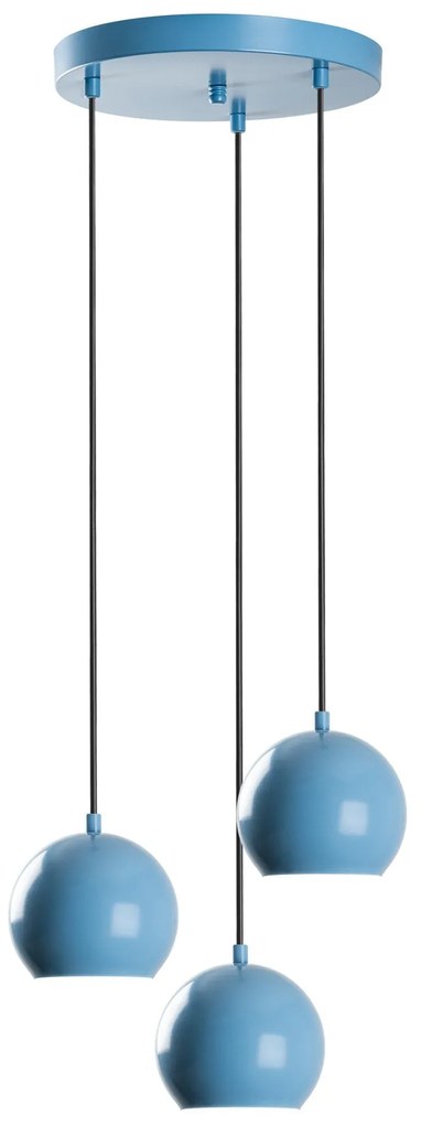 Candeeiro Suspenso Top – Azul Claro – Diâmetro 45 cm