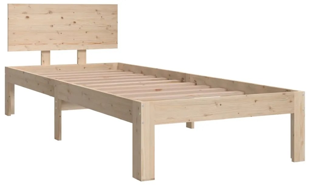 Estrutura cama pequena solteiro 75x190 cm madeira maciça