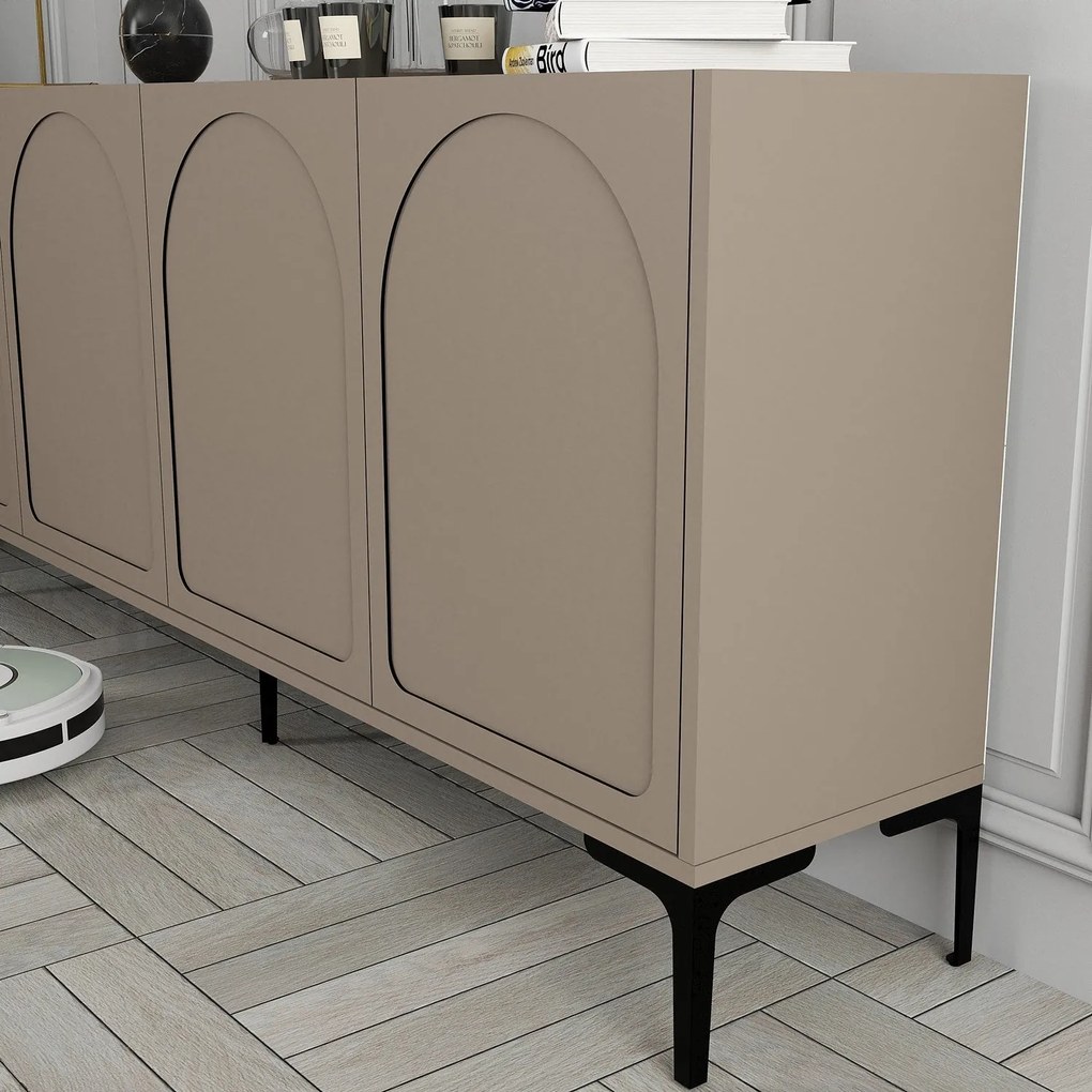 Console Lyon – Atlas Black – 180 cm x 79 cm x 35 cm