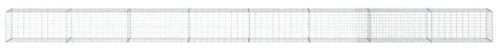 Cesto gabião com cobertura 800x50x50 cm ferro galvanizado