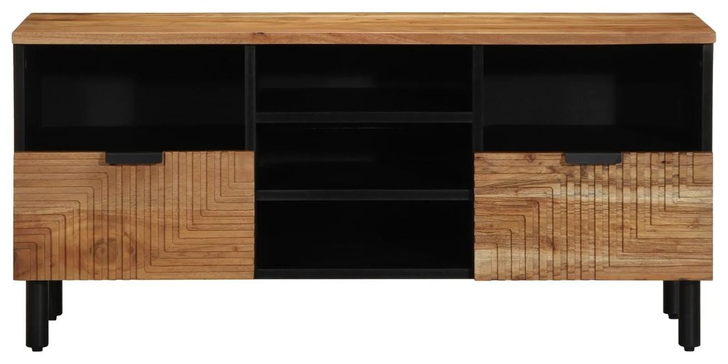 Estante para TV vidaXL 100x33,5x46 cm Madeira Sólida de Acácia