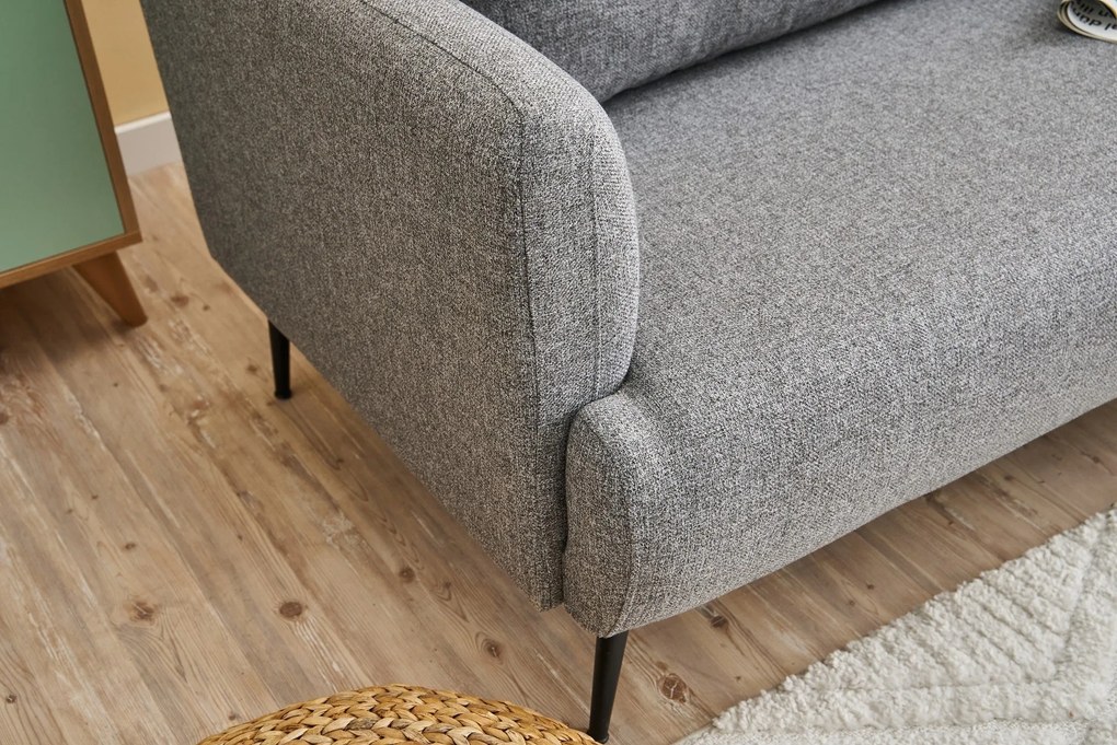 Sofá de 3 Lugares Revos – Cinzento – 200x80x100 cm